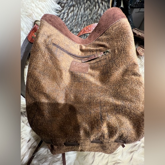 AMERICAN DARLING conceal carry crossbody bag hand tooled tourqoise stone RTL 495 - Picture 13 of 13